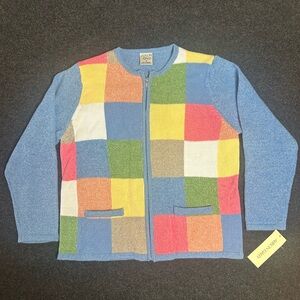 Allison Daley Multicolor Knit Cardigan